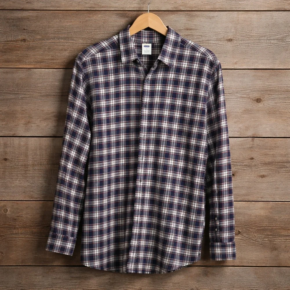 Old Navy Plaid/Check Size 14 Boys Button Down Cotton Shirt